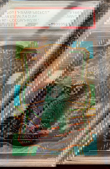 2017 Panini Select Jayson Tatum Tri PSA 9