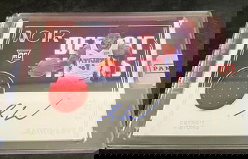 Saddiq Bey 2020-21 Noir Color rc Auto Autograph Jersey patch Detroit Pistons #