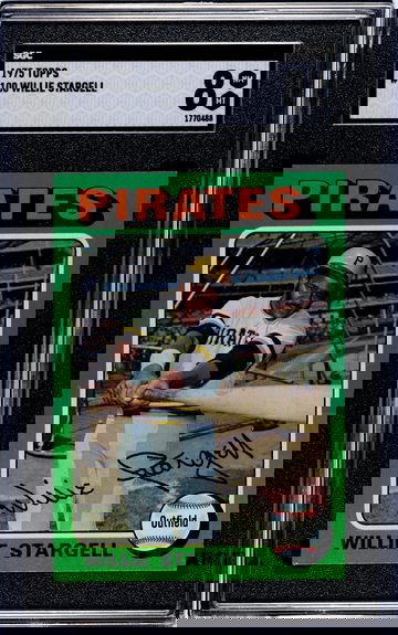 1975 Topps #100 Willie Stargell Pittsburgh Pirates SGC 8 NM/MT