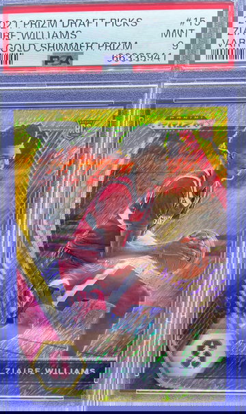 2021-22 Panini Prizm Draft Ziaire Williams Gold Shimmer FOTL Rookie SSP 5/10 PSA 9 Mint