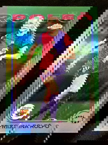 2024-25 Topps Chrome Women's UEFA   Fridolina Rolfo  Green Refractor /99  Barcelona