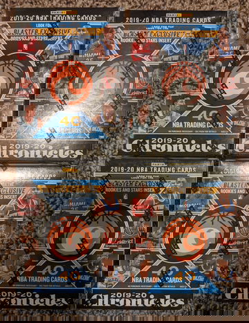 (4) 2019- 2020 Chronicles Sealed Basketball Blaster lot