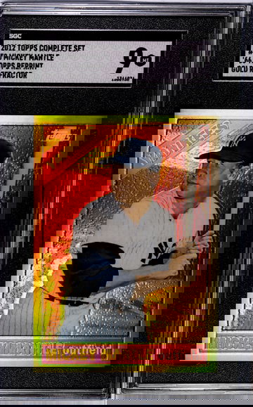 2012 Topps Complete Set '66 Topps Reprint Mickey Mantle #50 SGC 9