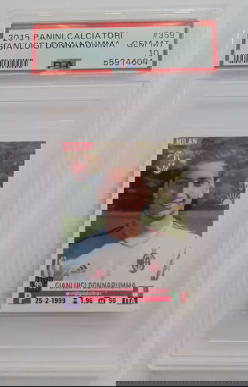 2015 Panini Calciatori Gianluigi Donnarumma RC PSA 10 (SHIPS TRACKED FROM CANADA)