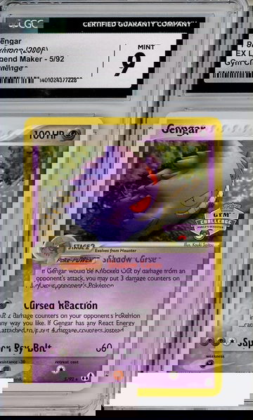 2006 POKEMON EX LEGEND MAKER GYM CHALLENGE GENGAR #5 CGC 9