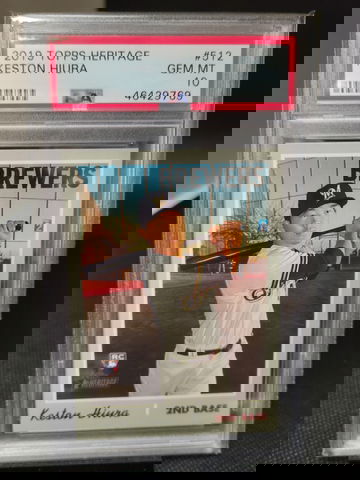 2019 Topps Heritage Keston Hiura Psa 10