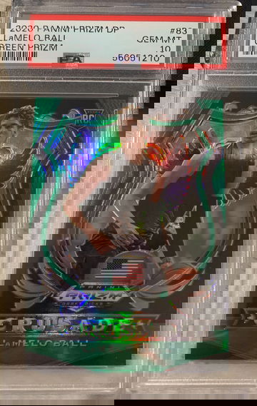 2020 Panini Prizm DP Crusade LaMelo Ball Green Prizm PSA 10
