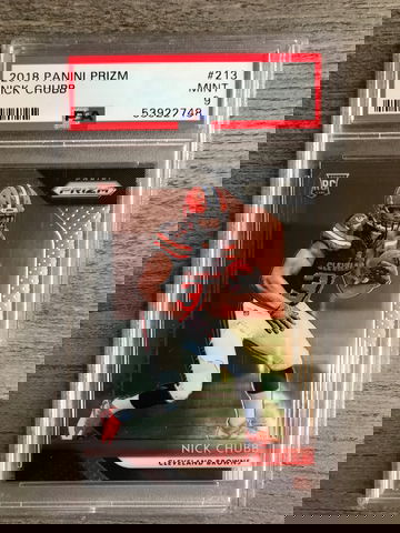 2018 Panini Prizm Nick Chubb PSA Mint9
