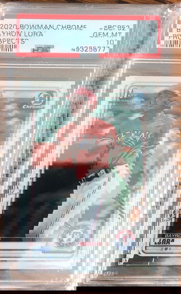 2020 Bowman Chrome 1st Bayron Lora PSA 10