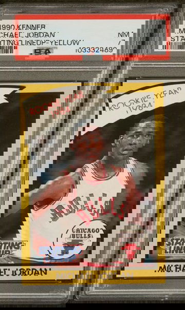 1990 Kenner Starting Lineup SLU Michael Jordan PSA 7