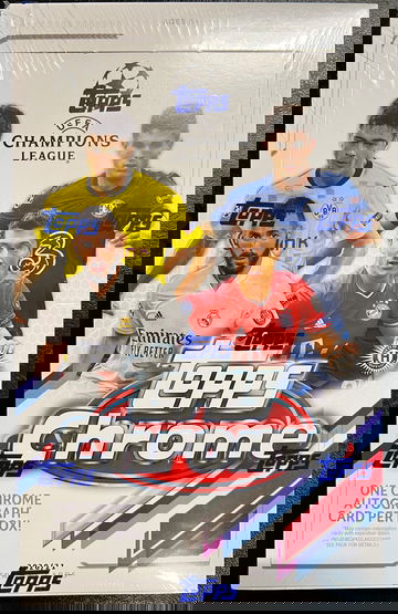 2021 Champions League Soccer Topps Chrome Hobby Box