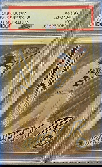 1998 ULTRA GOLD MEDALLION KEN GRIFFEY JR. 476G PSA 10 PIZZAZZ
