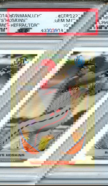 2014 Bowman Chrome Draft Picks Rhys Hoskins #CDP122 PSA Gem Mint 10