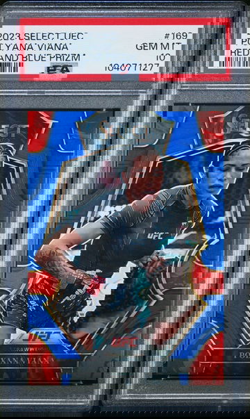 Polyana Viana 2023 Select UFC Red and Blue Prizm /199 PSA 10