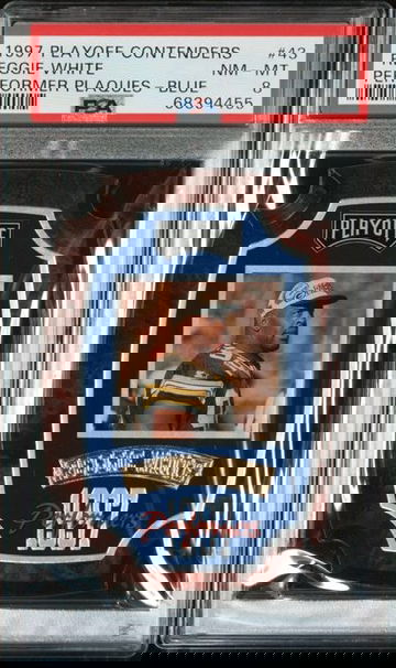 1997 Playoff Contenders Reggie White Performer Plaques - Blue #43 PSA 8 [FT-2A.27]