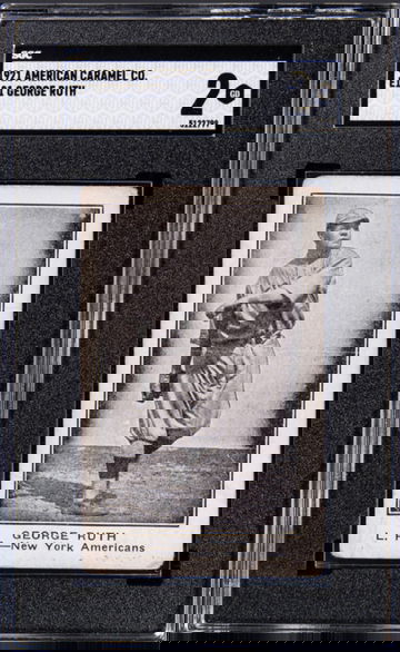 1921 E121 American Caramel Babe Ruth "George Ruth" Variation - SGC 2- Scarce