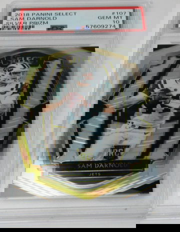 2018 Sam Darnold Silver Prizm Select PSA 10