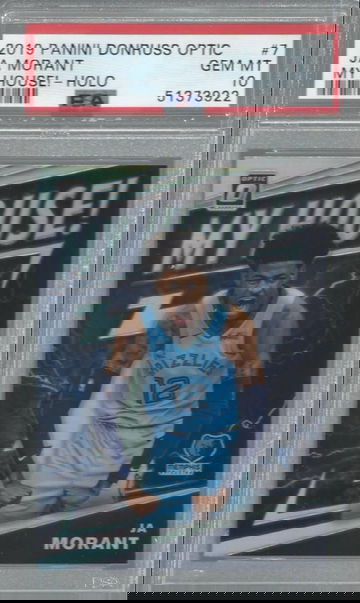 2019 Panini Donruss Optic JA Morant My House Holo Prizms PSA 10