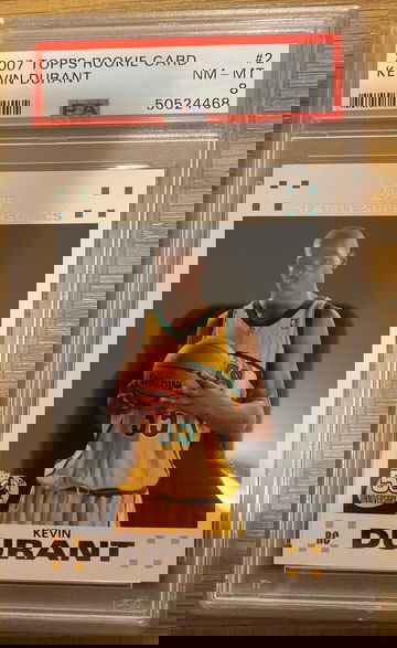 2007 Topps Kevin Durant PSA 8