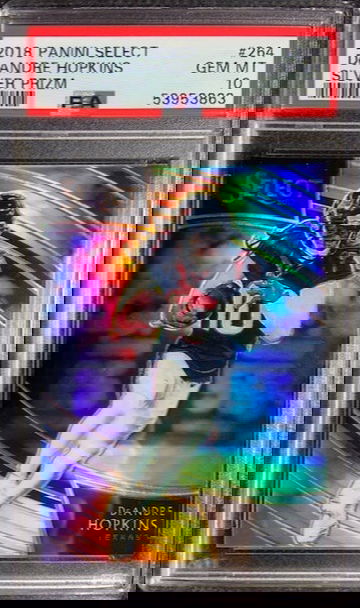 2018 Panini Select Field Level Silver Prizm DeAndre Hopkins #264 PSA 10 Pop 2