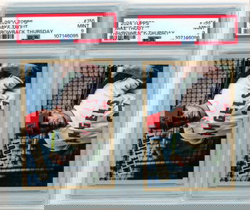 2-2024 Topps Throwback Thursday #155 Mike Trout Both PSA 9 MINT!