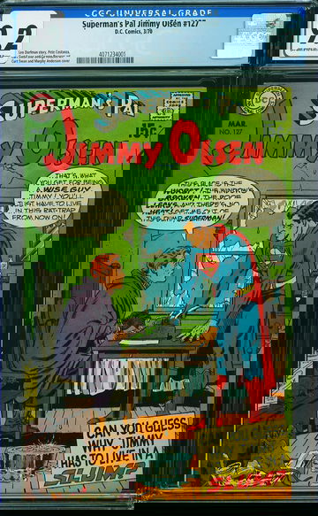 SUPERMAN'S PAL JIMMY OLSEN #127, CGC 9.2 NM-