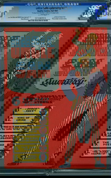 UNCLE SAM QUARTERLY #1, CGC 8.0 VF