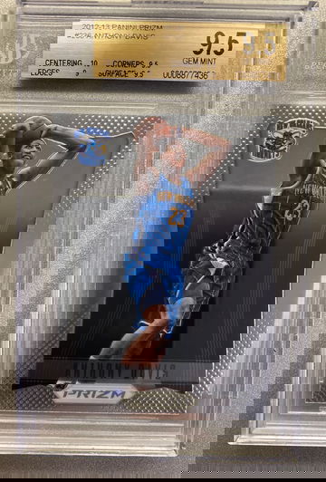 ANTHONY DAVIS 2012 PANINI PRIZM TRUE ROOKIE BGS 9.5 GEM MINT