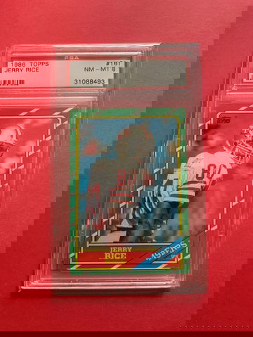 1986 Topps Jerry Rice RC #181 PSA 8