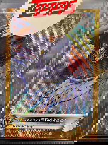 2022 Topps Chrome Wander Franco Gold Wave Auto /50 RA-WF