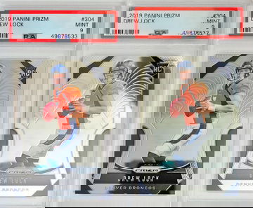 Drew Lock Prizm PSA 9 Lot of 2