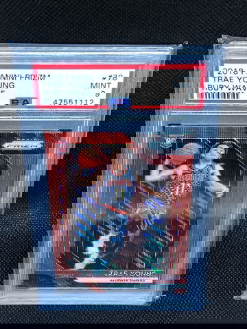 2018 Prizm Trae Young Ruby Wave PSA 9 low pop