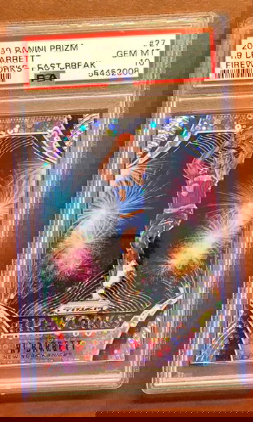 2019 Prizm Fast Break Fireworks RJ Barrett PSA 10