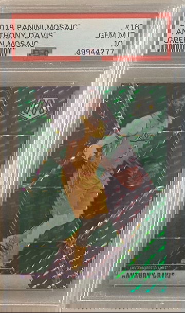 2019 Mosaic Anthony Davis Green Mosaic PSA 10