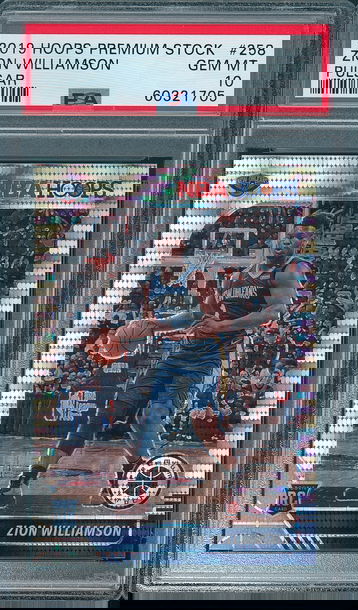 2019 Hoops Prem Stock Zion Williamson #258 RC Pulsar PSA 10