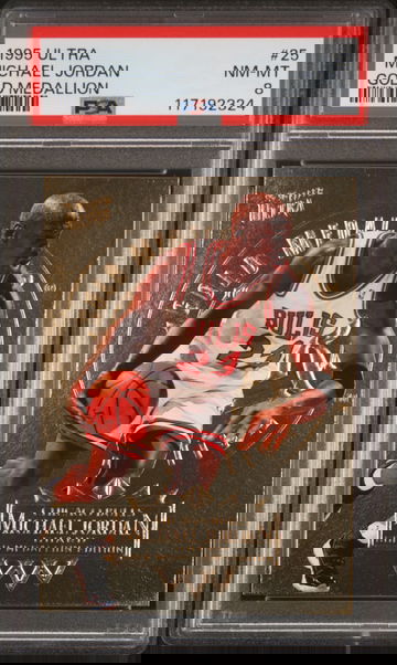 Michael Jordan 1995 Ultra Gold Medallion PSA 8