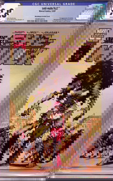 She-Hulk #22 McGuinness zombie variant CGC 9.8 NM/MT 1st Jazinda 