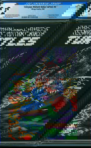 TEENAGE MUTANT NINJA TURTLES #9, CGC 9.2 NM-