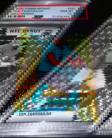 Tua Tagovailoa 2020 Panini Mosaic Gold 04/10