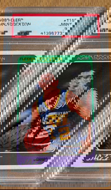 John Stockton 1988 Fleer #115 PSA 9