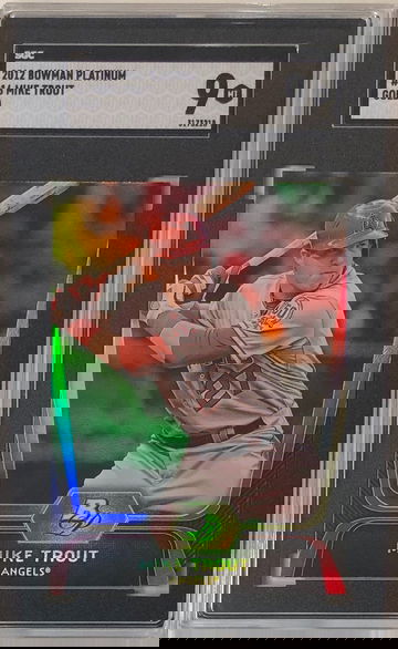 MIKE TROUT 2012 Bowman Platinum Gold