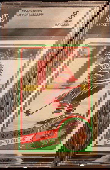 1984-85 Topps - Pat Verbeek #90 (RC) BGS 8