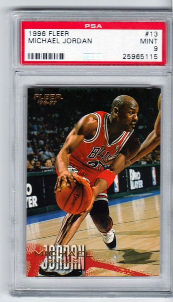 1996 Fleer Michael Jordan PSA 9 Mint