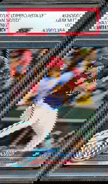 2018 Topps Update #US300 Juan Soto Batting RC Rookie PSA 10 1364