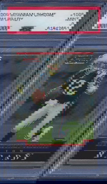 2004 Bowman Chrome Tom Brady #106 PSA 9 Just Graded (BillsGridironGreats)