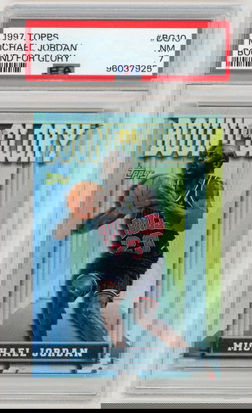 MICHAEL JORDAN 1997-98 Topps Bound For Glory #BG10 PSA 7
