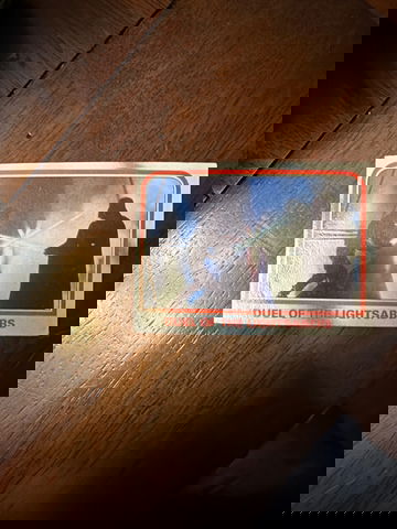 1980 Star Wars: The Empire Strikes Back #107 – Duel of the Light Sabers (Raw Card)