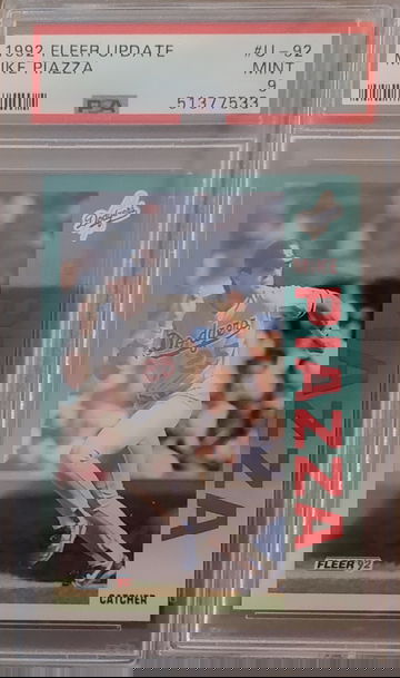 1992 Fleer Update Mike Piazza rc PSA 9