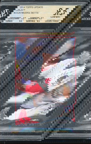 2014 Topps Update Mookie Betts Black RC /63 Pop 3