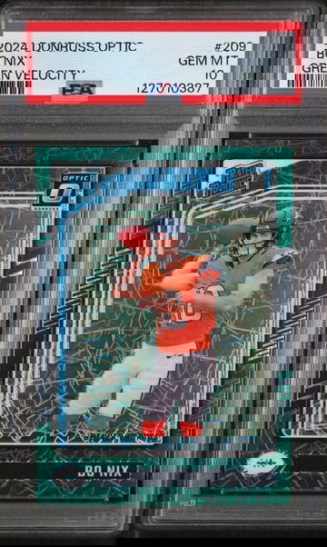 2024 Optic Green Velocity Bo Nix #209 PSA 10